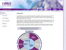 Tablet Screenshot of cirrus-res.com